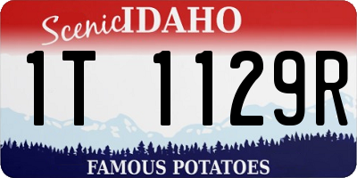 ID license plate 1T1129R