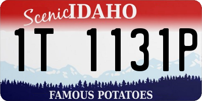 ID license plate 1T1131P