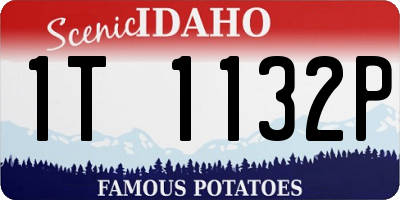 ID license plate 1T1132P