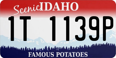 ID license plate 1T1139P
