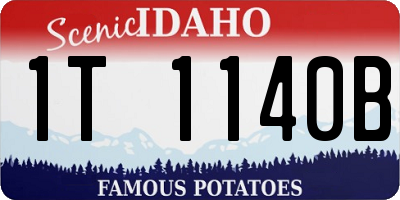 ID license plate 1T1140B