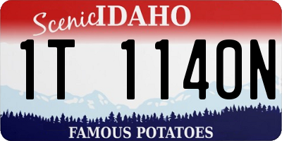 ID license plate 1T1140N