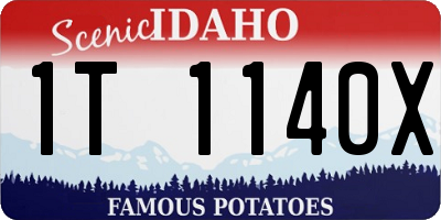 ID license plate 1T1140X