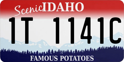 ID license plate 1T1141C