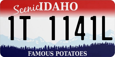 ID license plate 1T1141L
