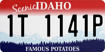 ID license plate 1T1141P