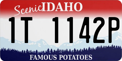 ID license plate 1T1142P