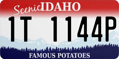 ID license plate 1T1144P