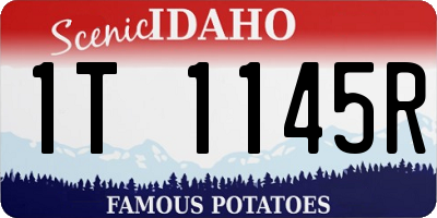 ID license plate 1T1145R