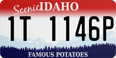 ID license plate 1T1146P