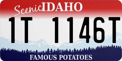ID license plate 1T1146T