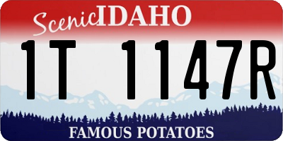 ID license plate 1T1147R