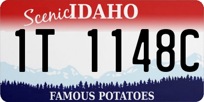 ID license plate 1T1148C