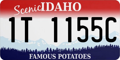 ID license plate 1T1155C