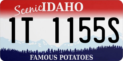 ID license plate 1T1155S
