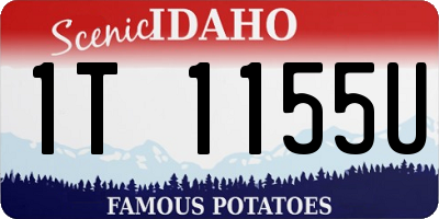 ID license plate 1T1155U
