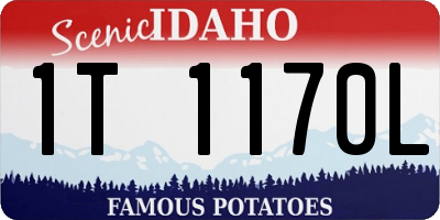 ID license plate 1T1170L