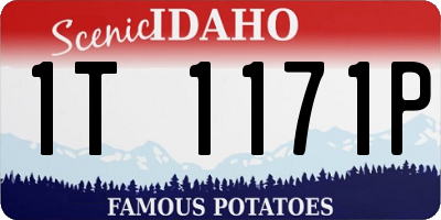 ID license plate 1T1171P