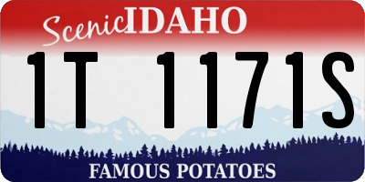 ID license plate 1T1171S