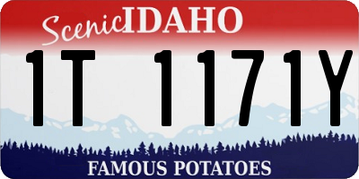 ID license plate 1T1171Y