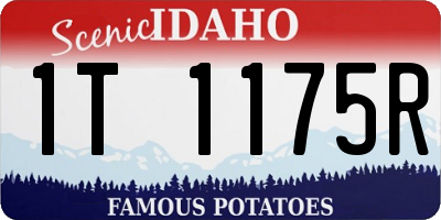 ID license plate 1T1175R