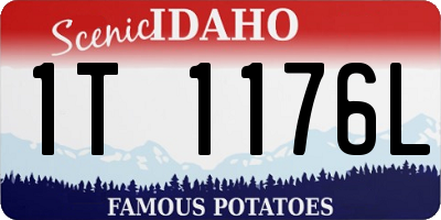 ID license plate 1T1176L