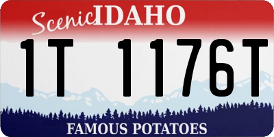 ID license plate 1T1176T