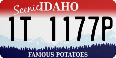 ID license plate 1T1177P