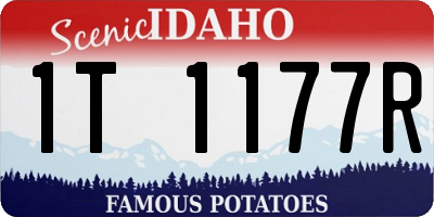 ID license plate 1T1177R