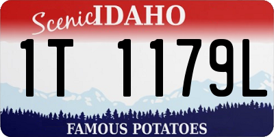 ID license plate 1T1179L