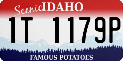 ID license plate 1T1179P