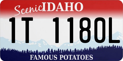 ID license plate 1T1180L