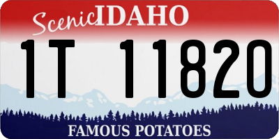 ID license plate 1T1182O