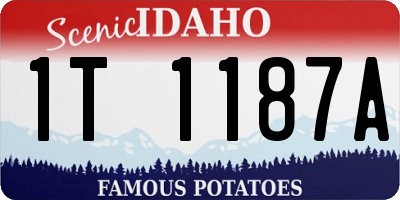 ID license plate 1T1187A