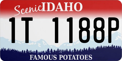 ID license plate 1T1188P