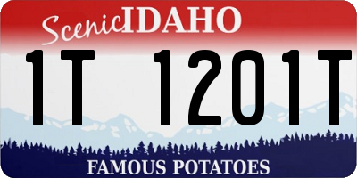 ID license plate 1T1201T