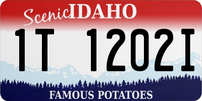 ID license plate 1T1202I