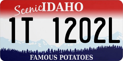 ID license plate 1T1202L