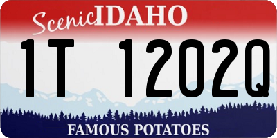 ID license plate 1T1202Q