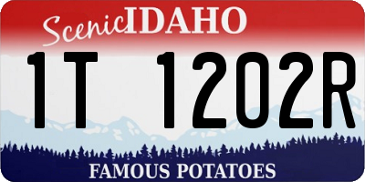 ID license plate 1T1202R