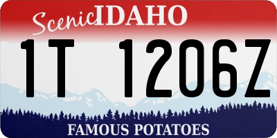 ID license plate 1T1206Z