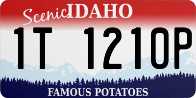 ID license plate 1T1210P