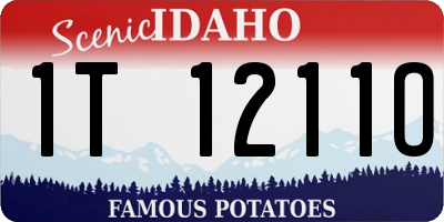 ID license plate 1T1211O