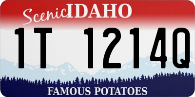 ID license plate 1T1214Q