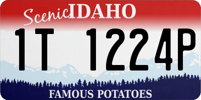 ID license plate 1T1224P
