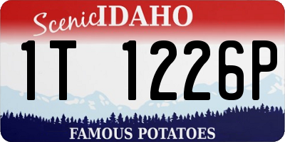 ID license plate 1T1226P
