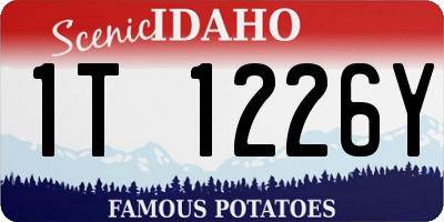 ID license plate 1T1226Y