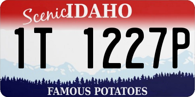 ID license plate 1T1227P