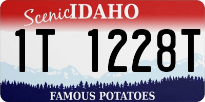 ID license plate 1T1228T