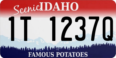ID license plate 1T1237Q